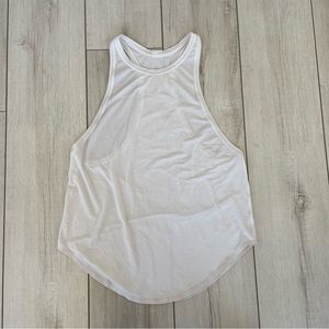 44. ❤️ Lululemon White High Neck Mesh Tank
